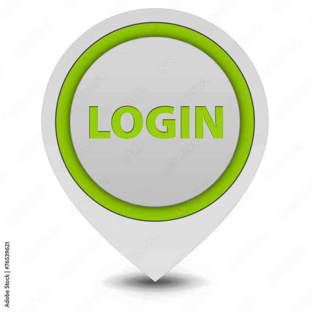 login pointer icon on white background login pointer icon on white background