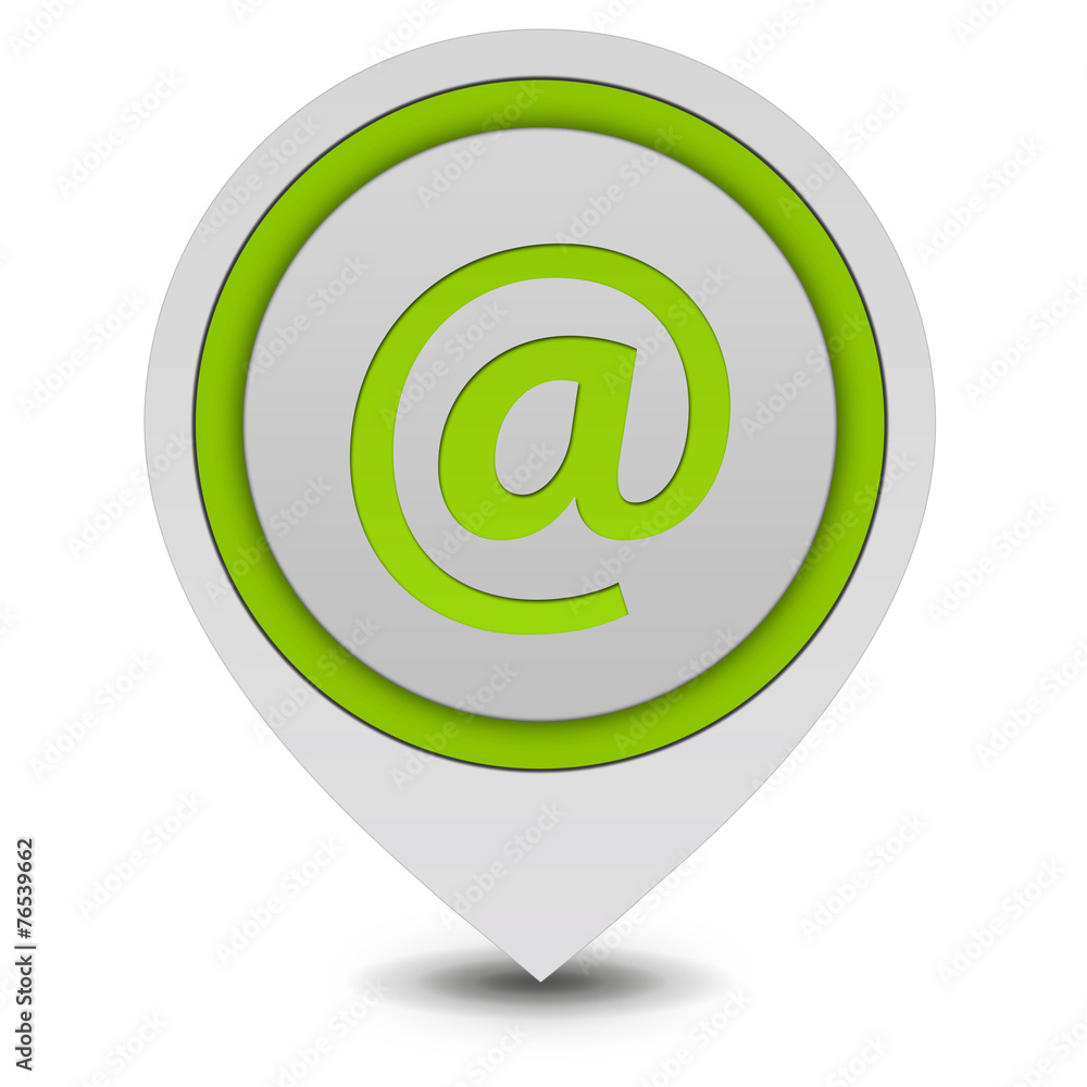 Email pointer icon on white background Email pointer icon on white background