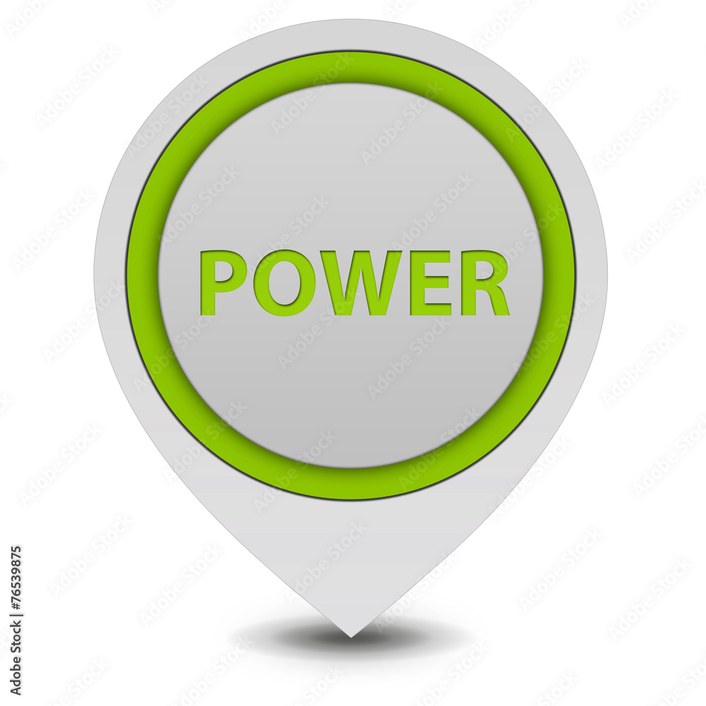 power pointer icon on white background power pointer icon on white background
