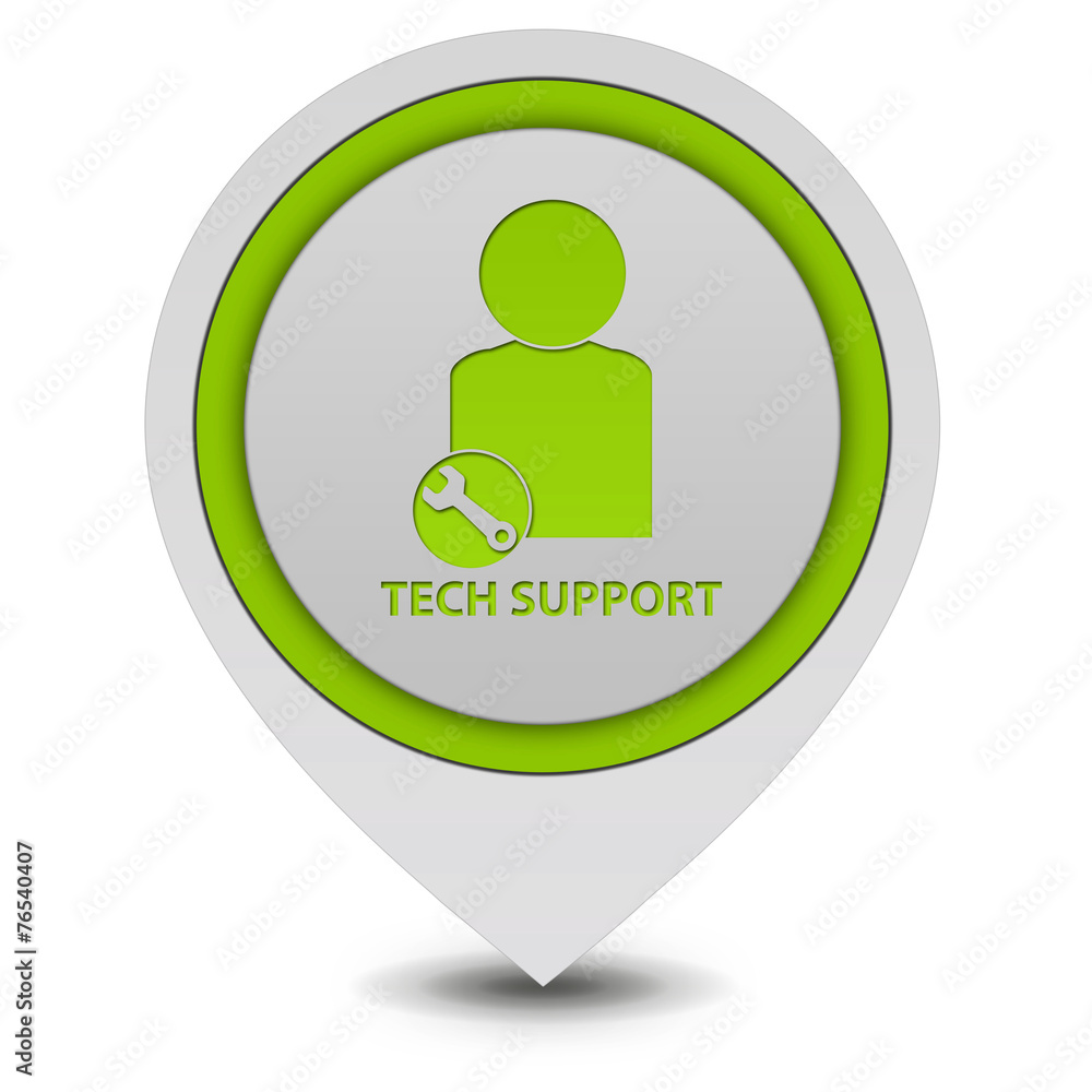 Support pointer icon on white background Support pointer icon on white background