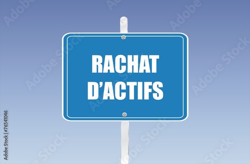 panneau rachat d'actifs