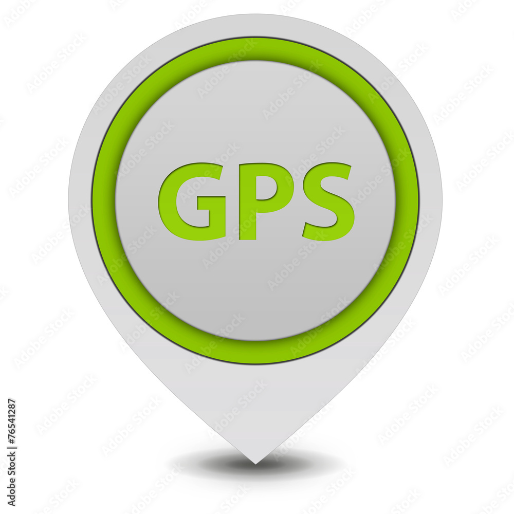 Gps pointer icon on white background Gps pointer icon on white background