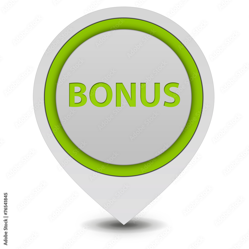 Bonus pointer icon on white background Bonus pointer icon on white background