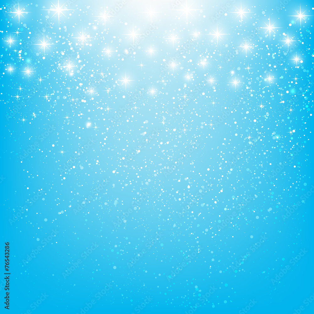 Shiny stars on blue background Shiny stars on blue background