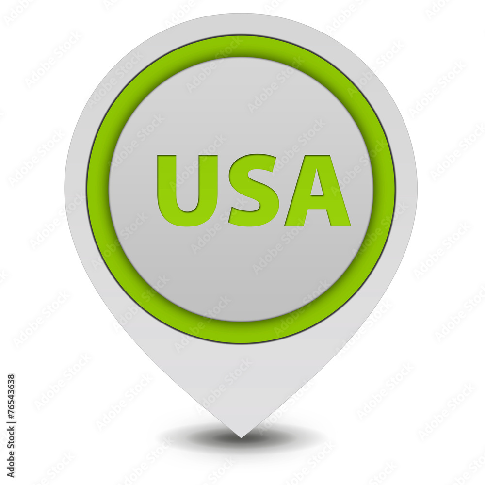 Usa pointer icon on white background Usa pointer icon on white background
