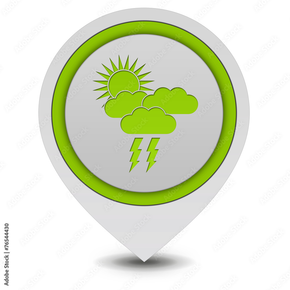 Rain pointer icon on white background Rain pointer icon on white background