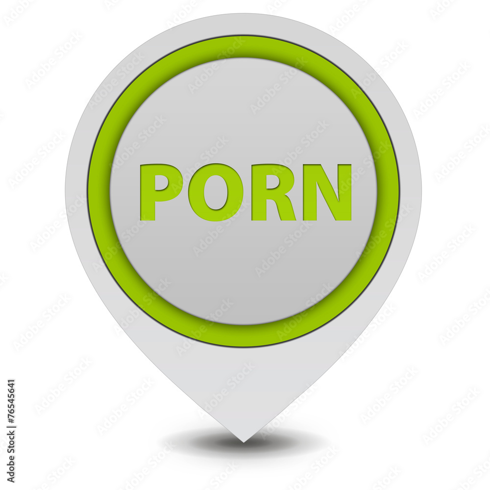 Porn pointer icon on white background Porn pointer icon on white background