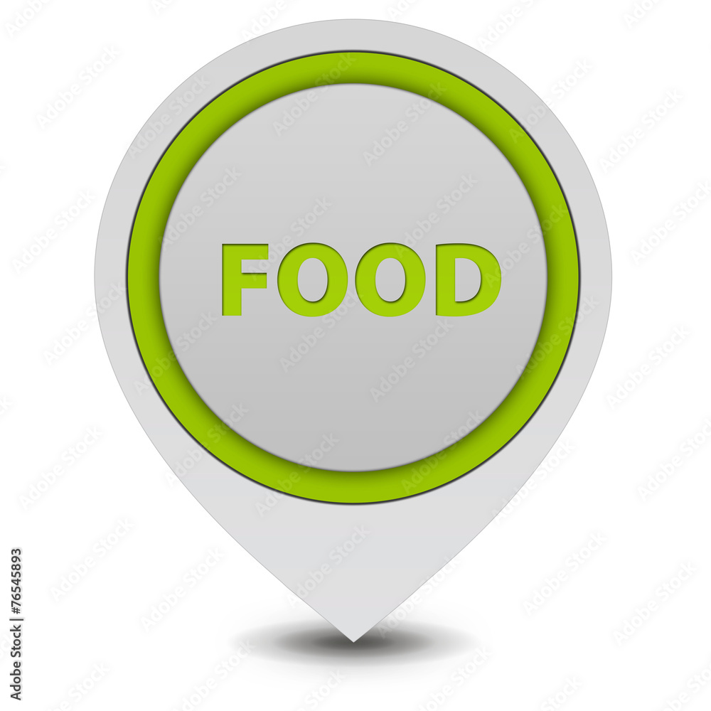 Food pointer icon on white background Food pointer icon on white background