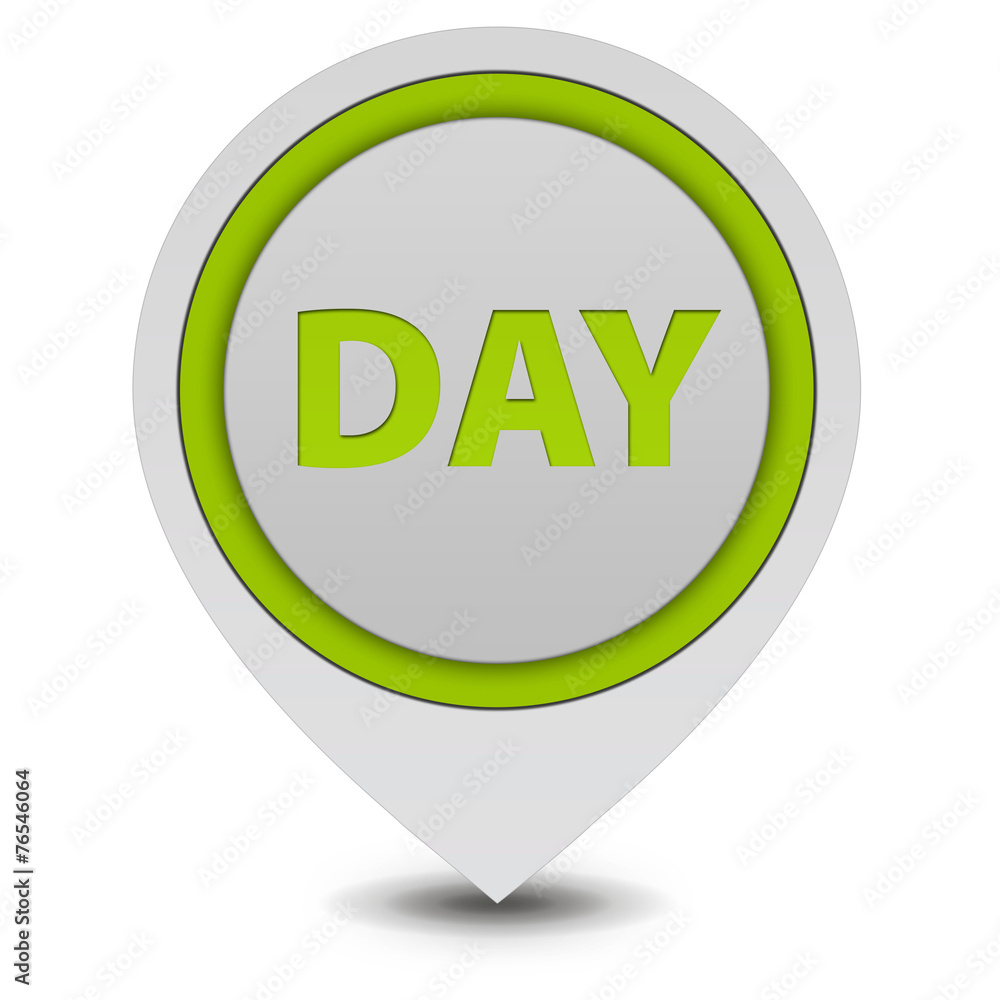 Day pointer icon on white background