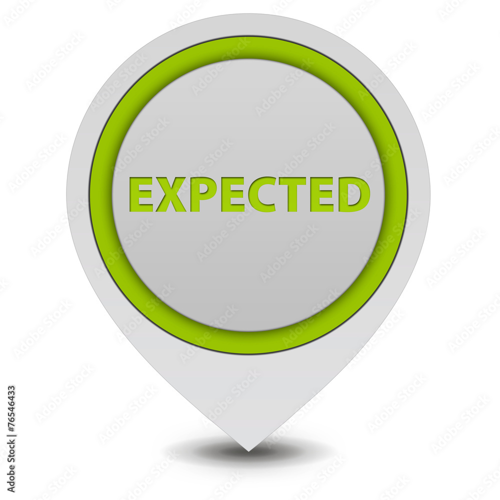Expected pointer icon on white background Expected pointer icon on white background
