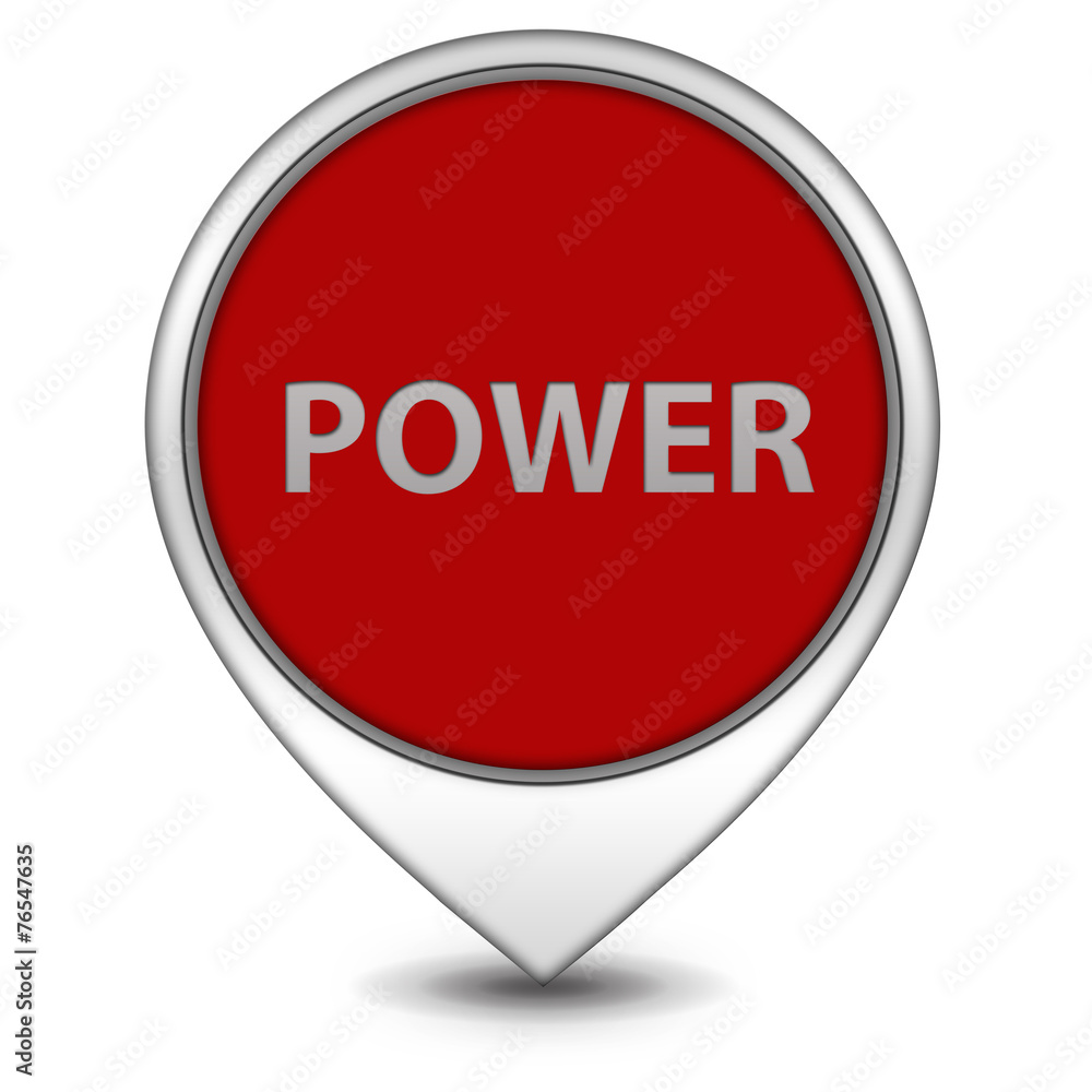 power pointer icon on white background power pointer icon on white background