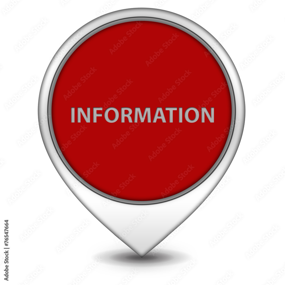 information pointer icon on white background information pointer icon on white background