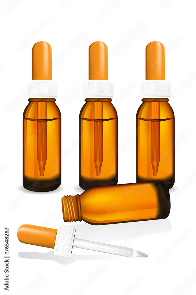 illustration of glass bottle with pipe dropper vector isolated illustration of glass bottle with pipe dropper vector isolated
