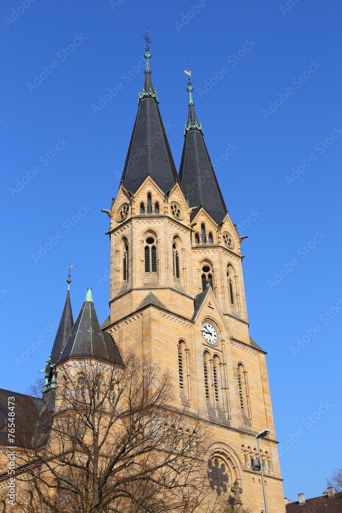 Wiesbaden, die Ringkirche (Ostseite) - 2014