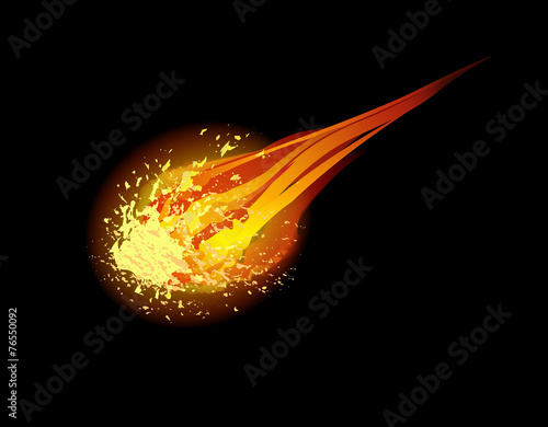 comet vector background