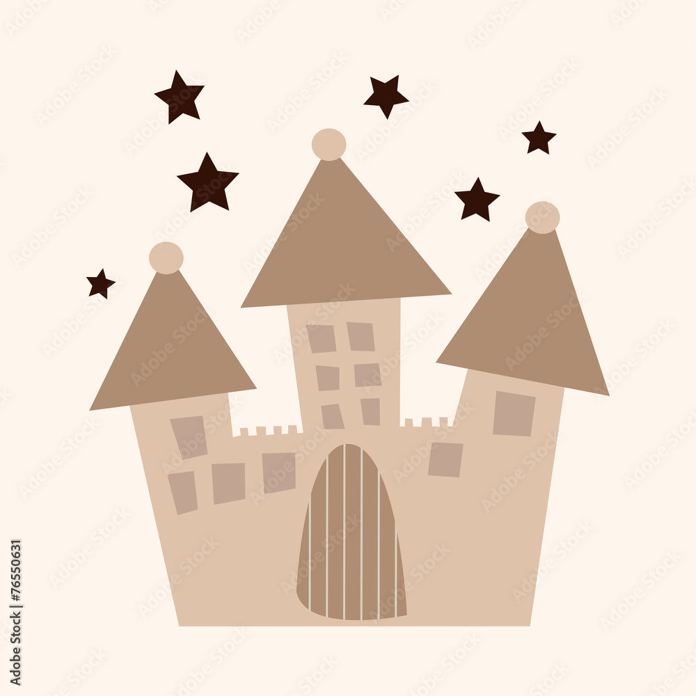 architecture castle flat icon elements,eps10