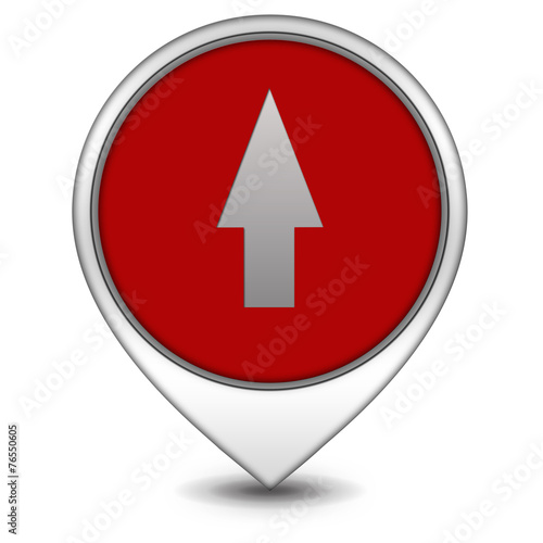 Up Arrow pointer icon on white background