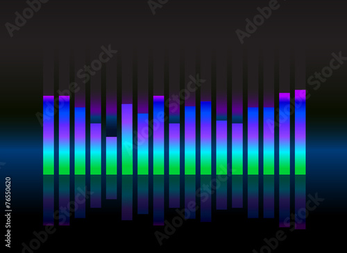 equalizer sound wave illustration vector