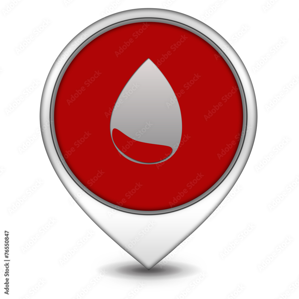 Water pointer icon on white background Water pointer icon on white background