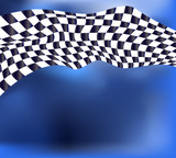 checkered flag race background vector