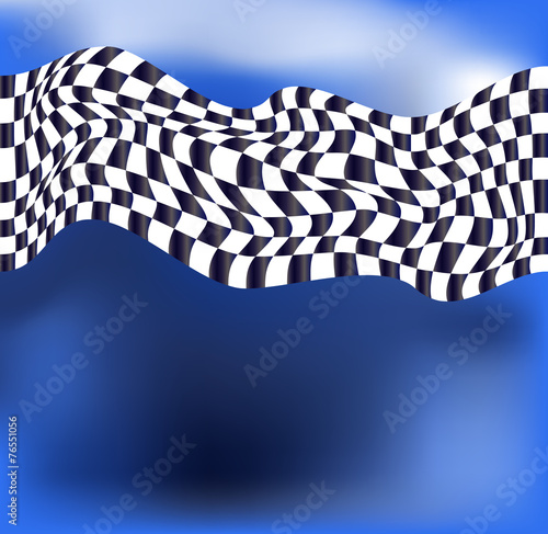 checkered flag race background vector
