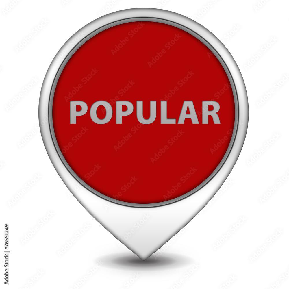 Popular pointer icon on white background Popular pointer icon on white background
