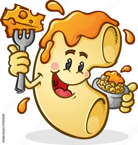 Macaroni and Cheese Cartoon Character