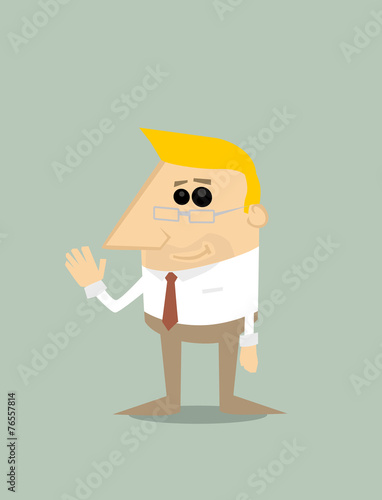 Cartoon businessman