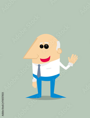 Old Cartoon businessman
