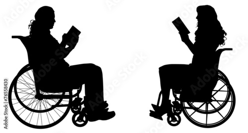 Vector silhouette of people.