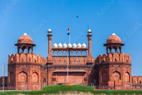 Red Fort in Delhi, India.