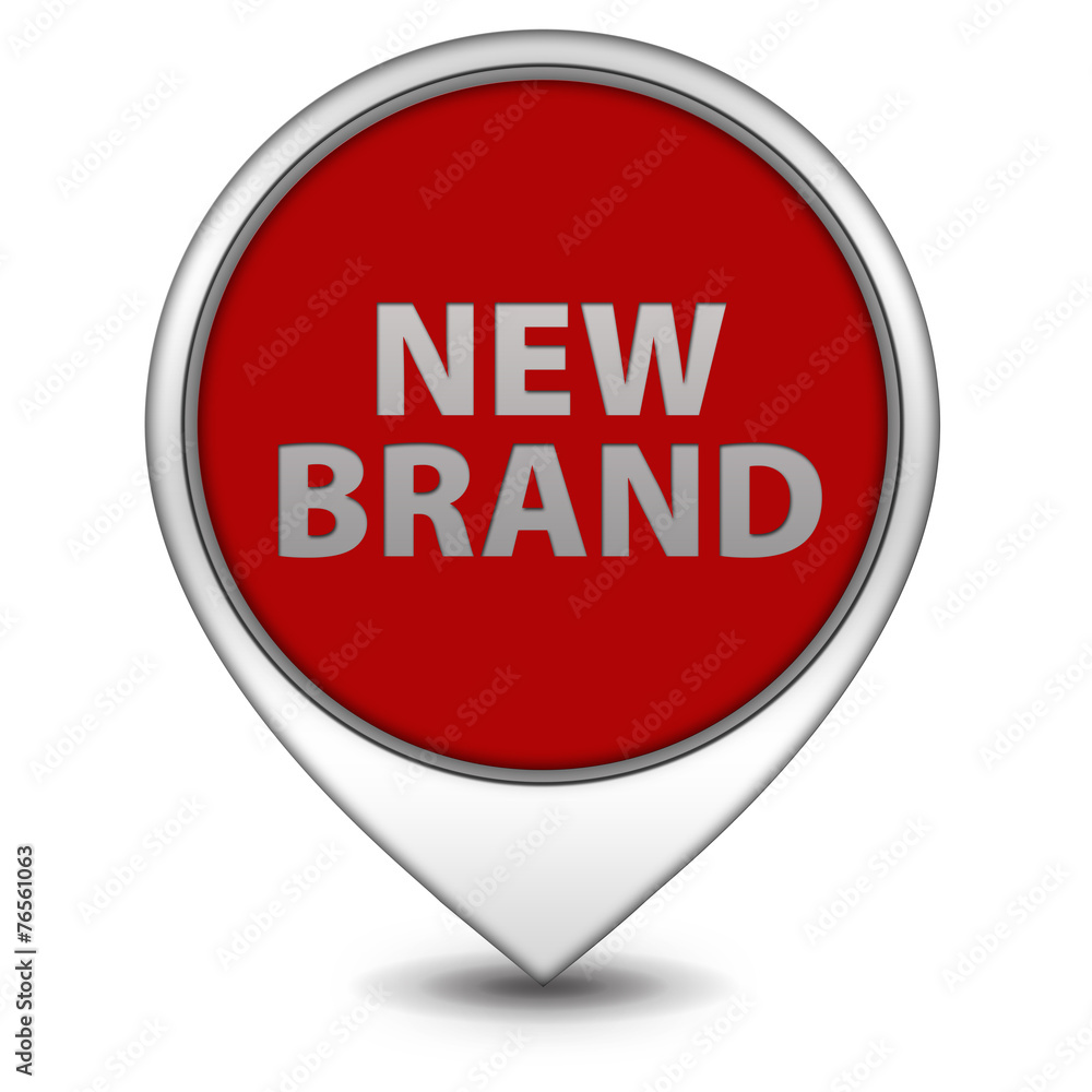 New brand pointer icon on white background New brand pointer icon on white background