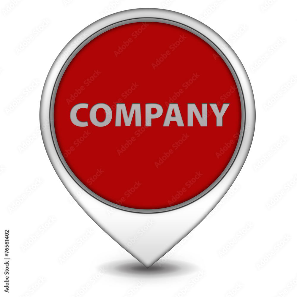 Company pointer icon on white background Company pointer icon on white background