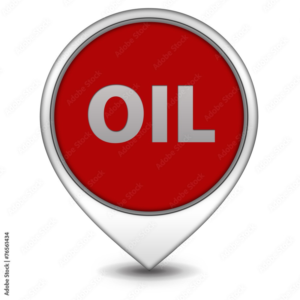 Oil pointer icon on white background Oil pointer icon on white background