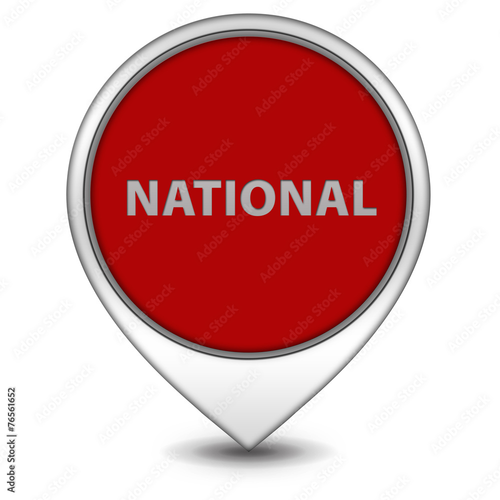 National pointer icon on white background National pointer icon on white background