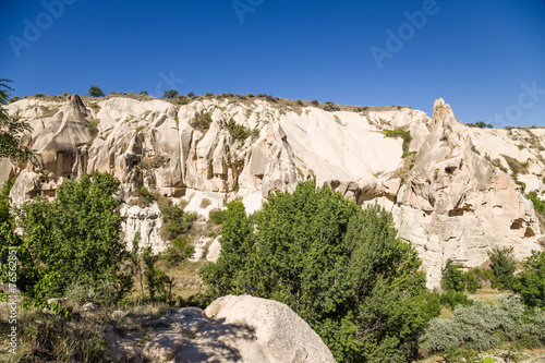 Goreme National Park: the canyon walls with caves