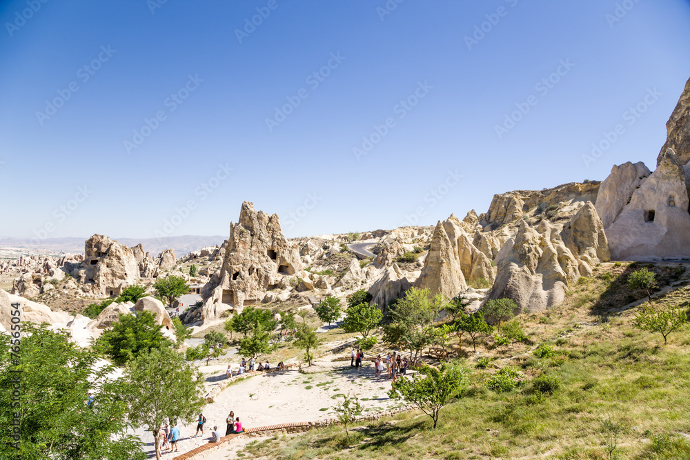 Fototapeta premium Cappadocia, Turkey. Ancient cave monastery complex in the rocks