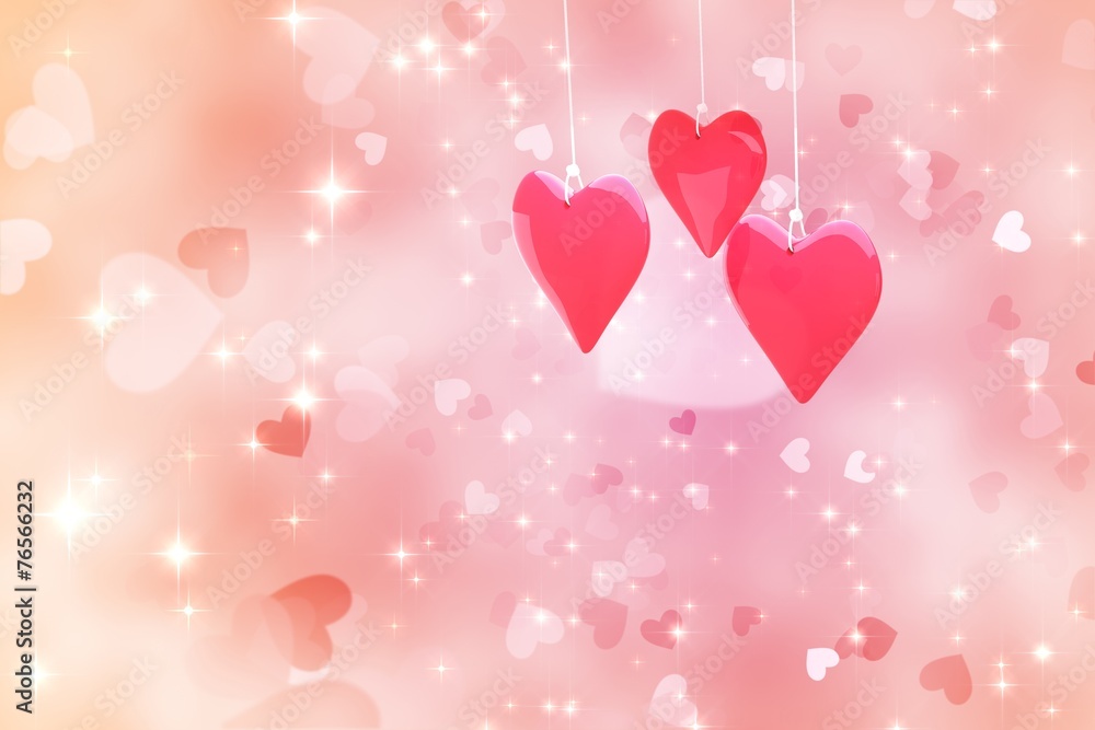 Composite image of love hearts Composite image of love hearts