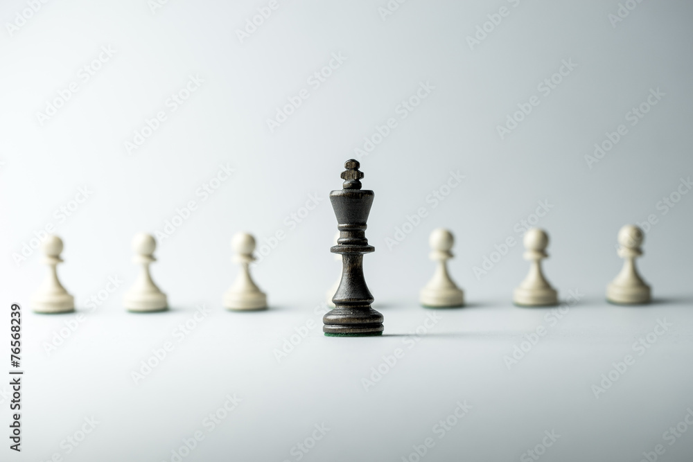 Chess figure, business concept strategy, leadership, team and success Chess figure, business concept strategy, leadership, team and success