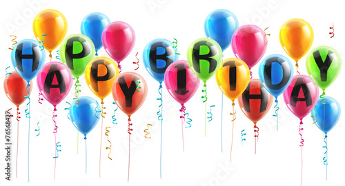 Happy Birthday Party Balloons