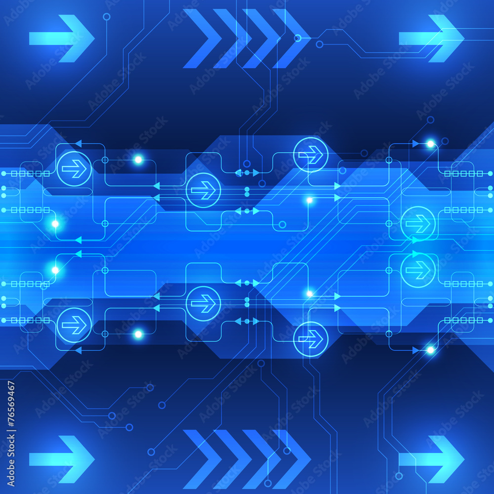 Fototapeta premium vector abstract engineering future technology background