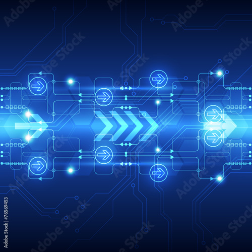 vector abstract engineering future technology background