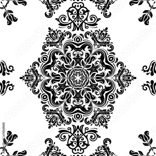 Pattern in the style of Baroque. Abstract Vector Background © Fine Art Studio
