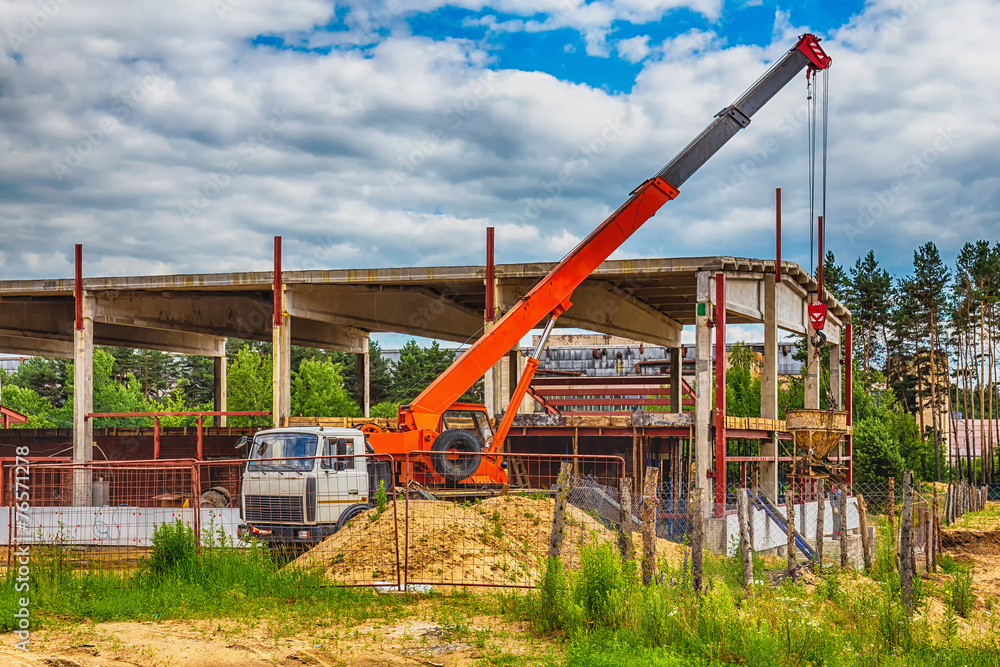 Building under construction with hdr effect Building under construction with hdr effect