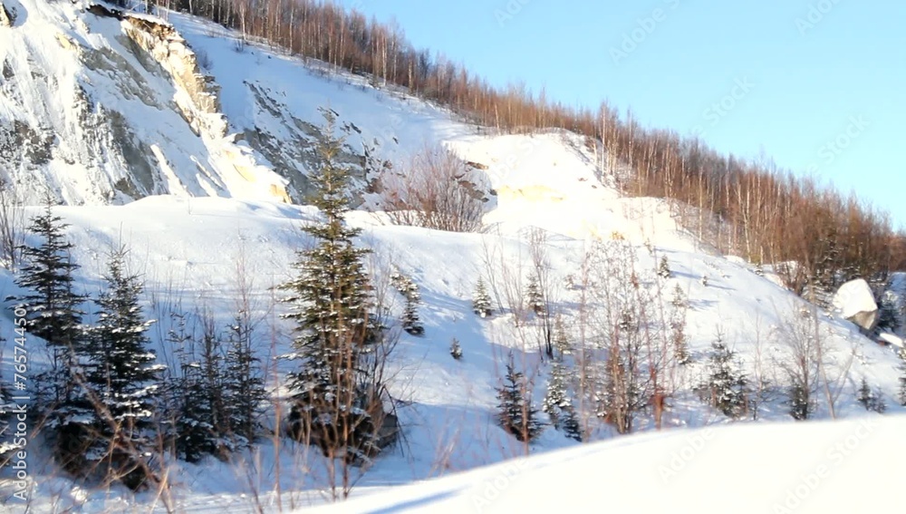 Snow Mountains Alaska Tundra Snow Mountains Alaska Tundra