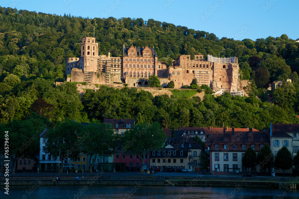 Schloss Heidelberg im Sommer