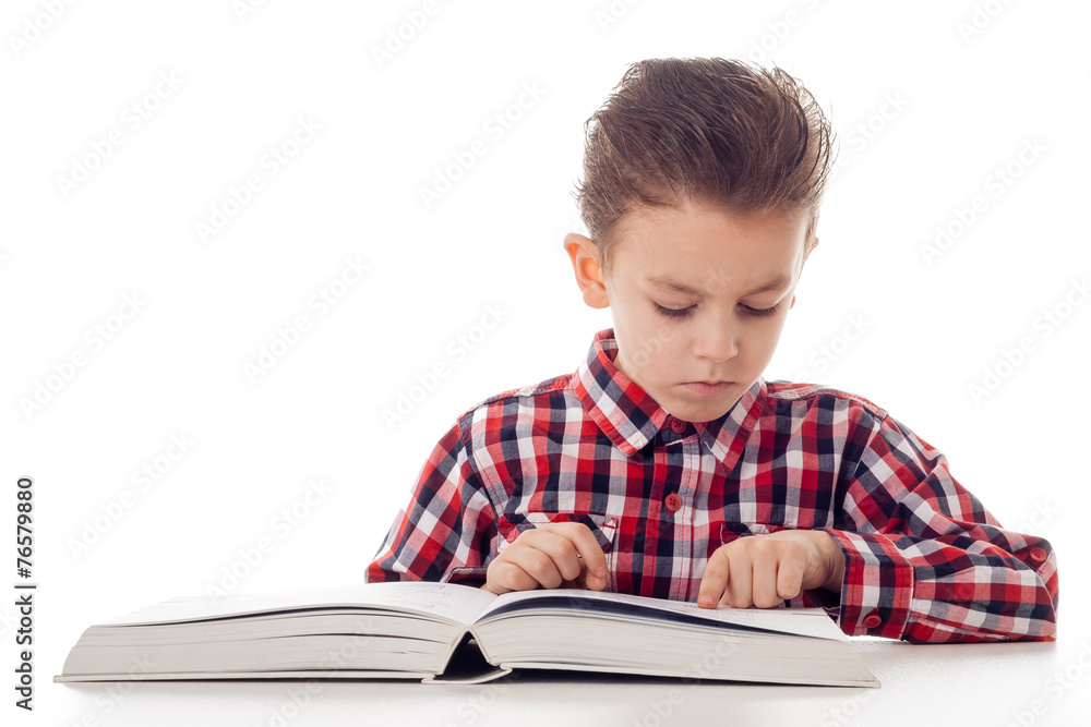 Boy reading