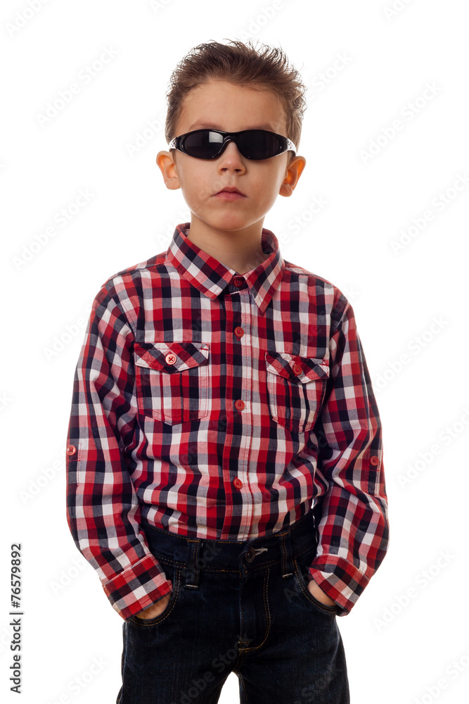 Boy with sunglasses