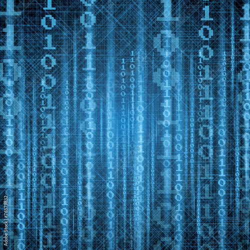 Abstract tech binary background