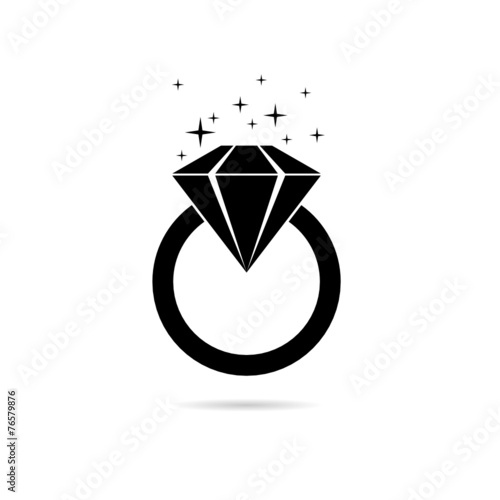 diamond ring vector